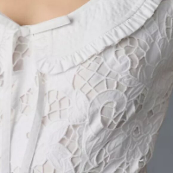 Brand New Vineet Bahl Sleeveless Lace Collared Dress - Picture 6 of 10